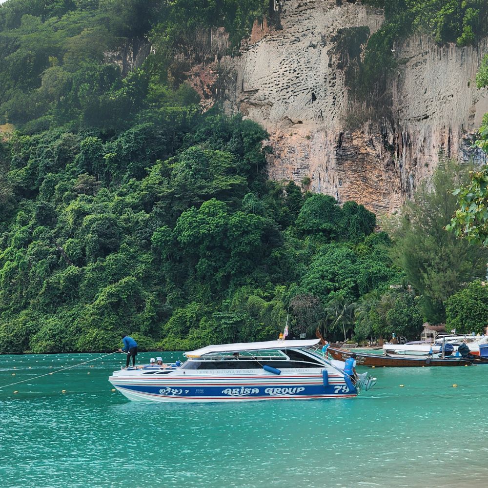 phi phi island one day tour by speedboat full day with arisa group