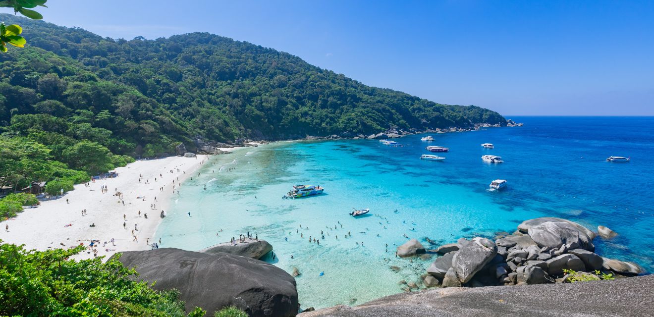 view of koh similan island number 8 from sail rock viewpoint